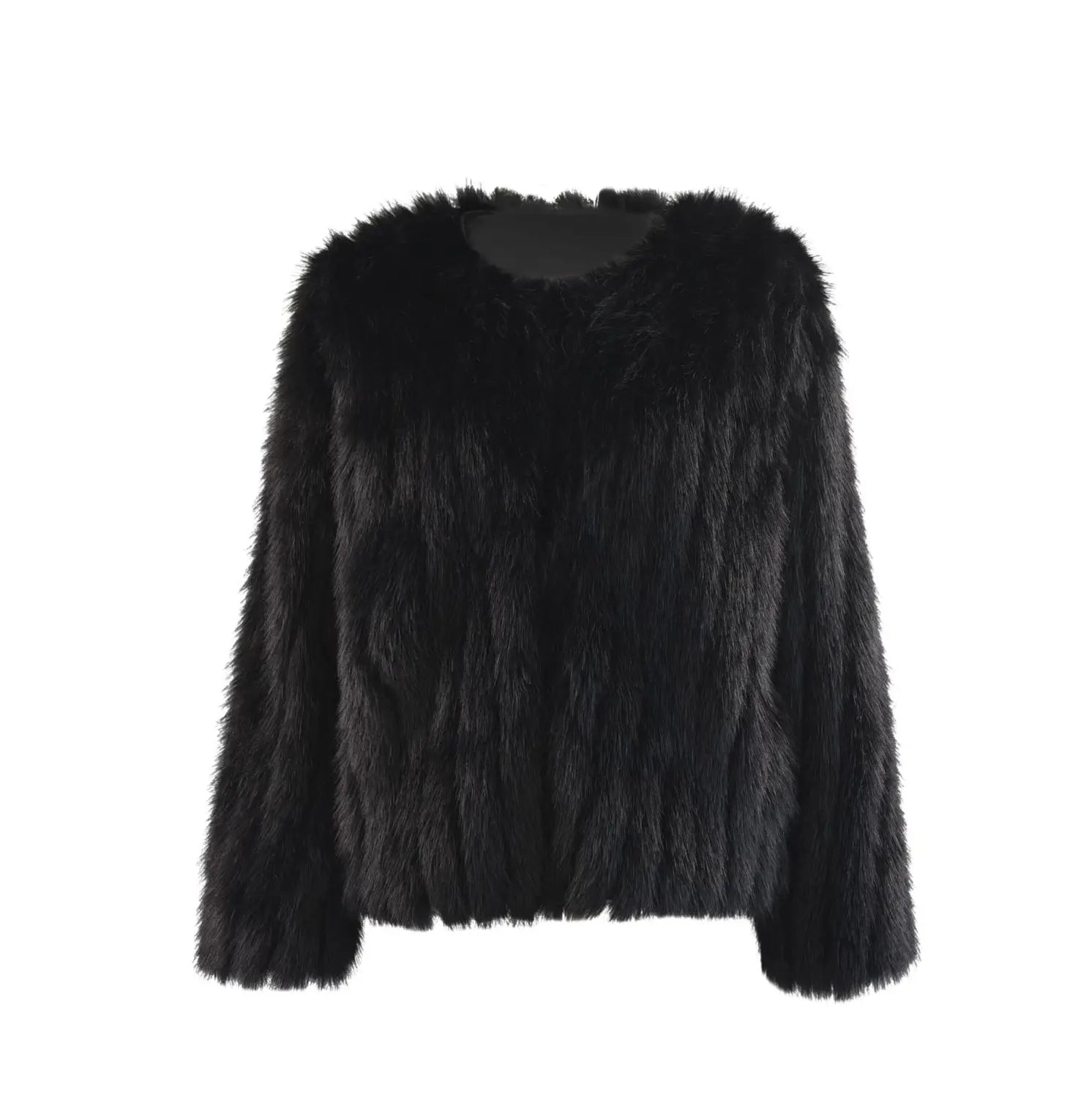 Casual Faux Fur Overcoat for Fall and Winter Wear