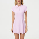 Light pink Breathable Short Tennis Dress with short sleeves ideal for langry fashion ملابس