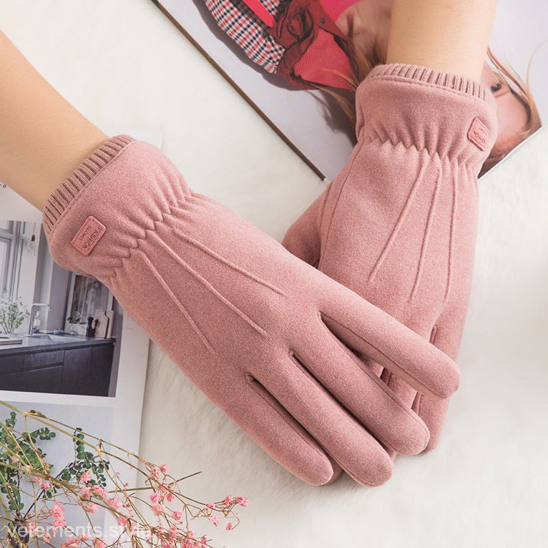 COZY VELVET OUTDOOR GLOVES-VETEMENTS 