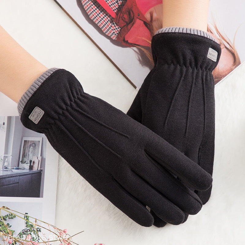 COZY VELVET OUTDOOR GLOVES-VETEMENTS 