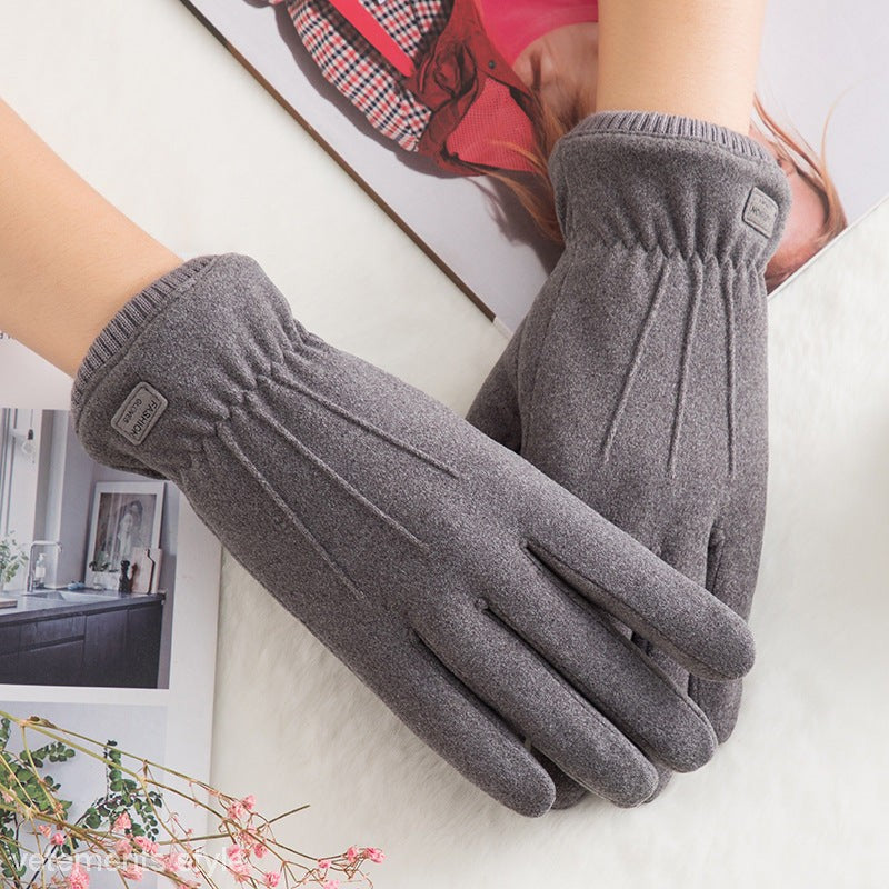 COZY VELVET OUTDOOR GLOVES-VETEMENTS 