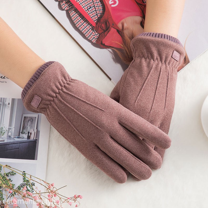 COZY VELVET OUTDOOR GLOVES-VETEMENTS 