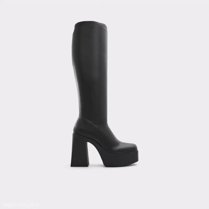 CLASSIC BLACK KNEE-HIGH BOOTS-VETEMENTS 