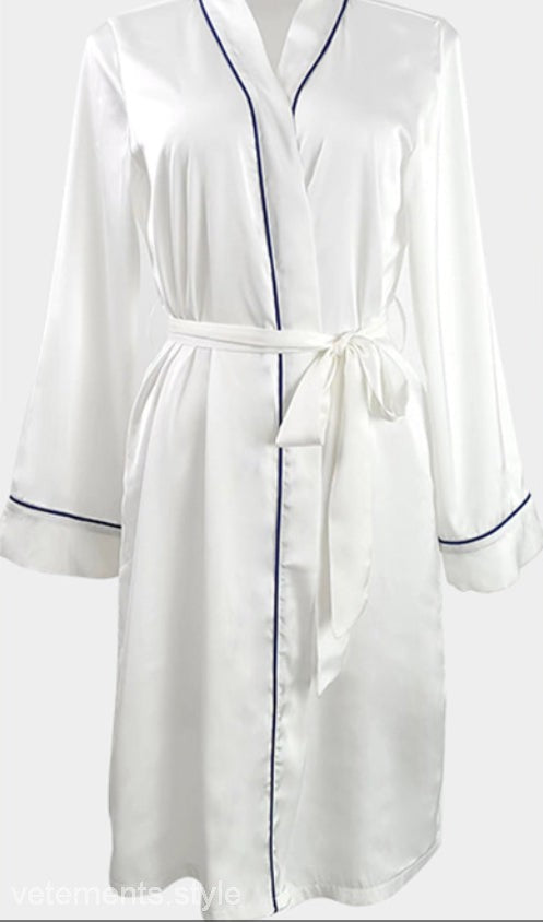 ELEGANT SILK NIGHT-ROBE