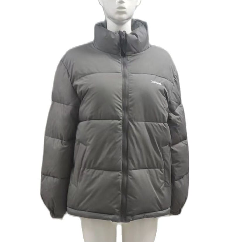 Casual Loose Fit Winter Cotton Padded Jacket with Zipper Closure