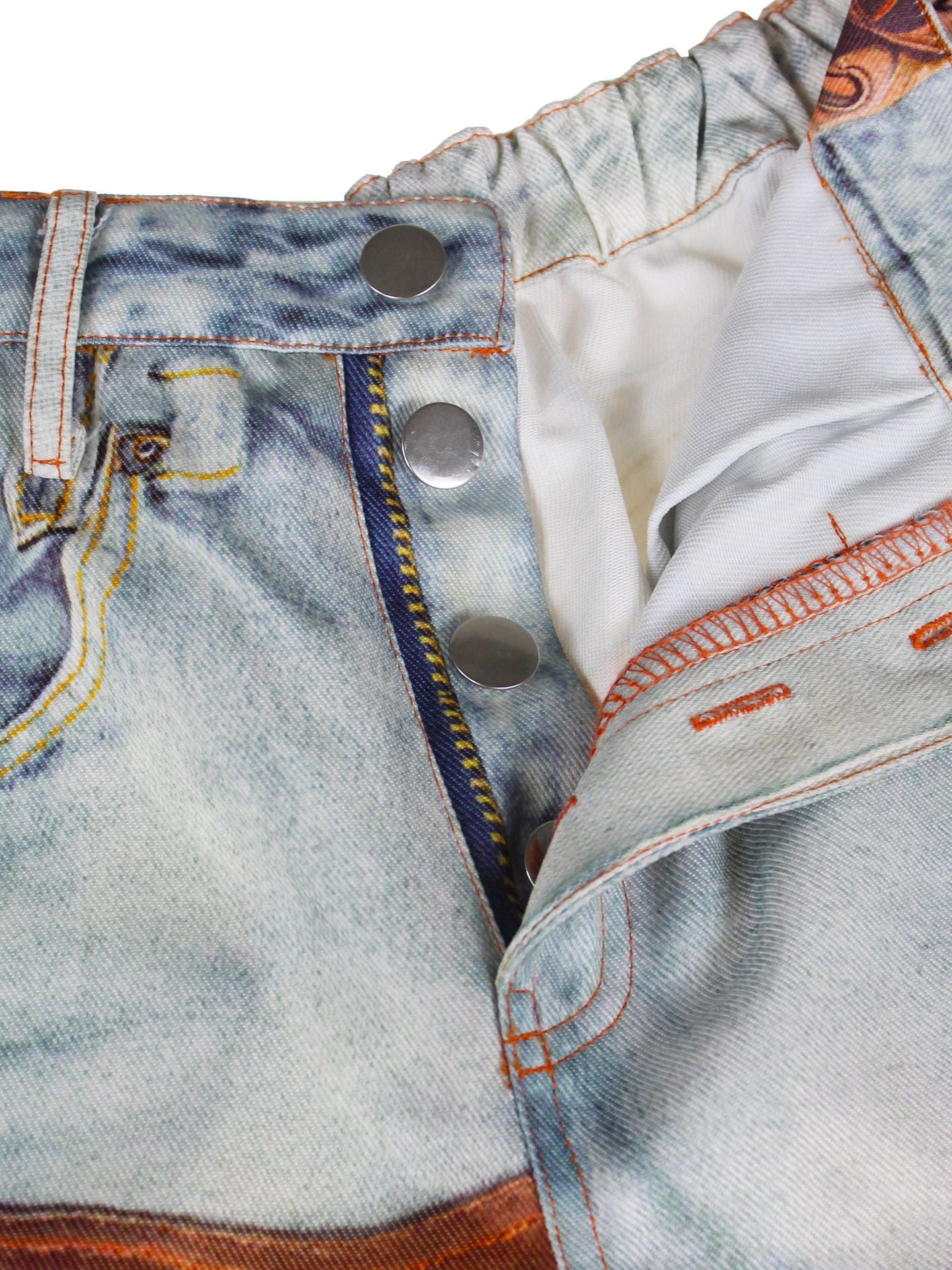 Light-washed denim jeans with button fly closure from Langry fashion ملابس collection