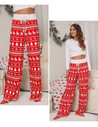 CASUAL TROUSERS LOOSE LACE-UP CHRISTMAS  PANTS-VETEMENTS 