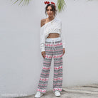 CASUAL TROUSERS LOOSE LACE-UP CHRISTMAS  PANTS-VETEMENTS 