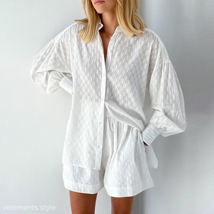 FRENCH JACQUARD PAJAMAS SET-VETEMENTS 