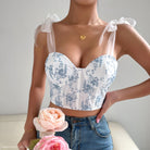 SEXY FLORAL ENGLAND CORSET-VETEMENTS 