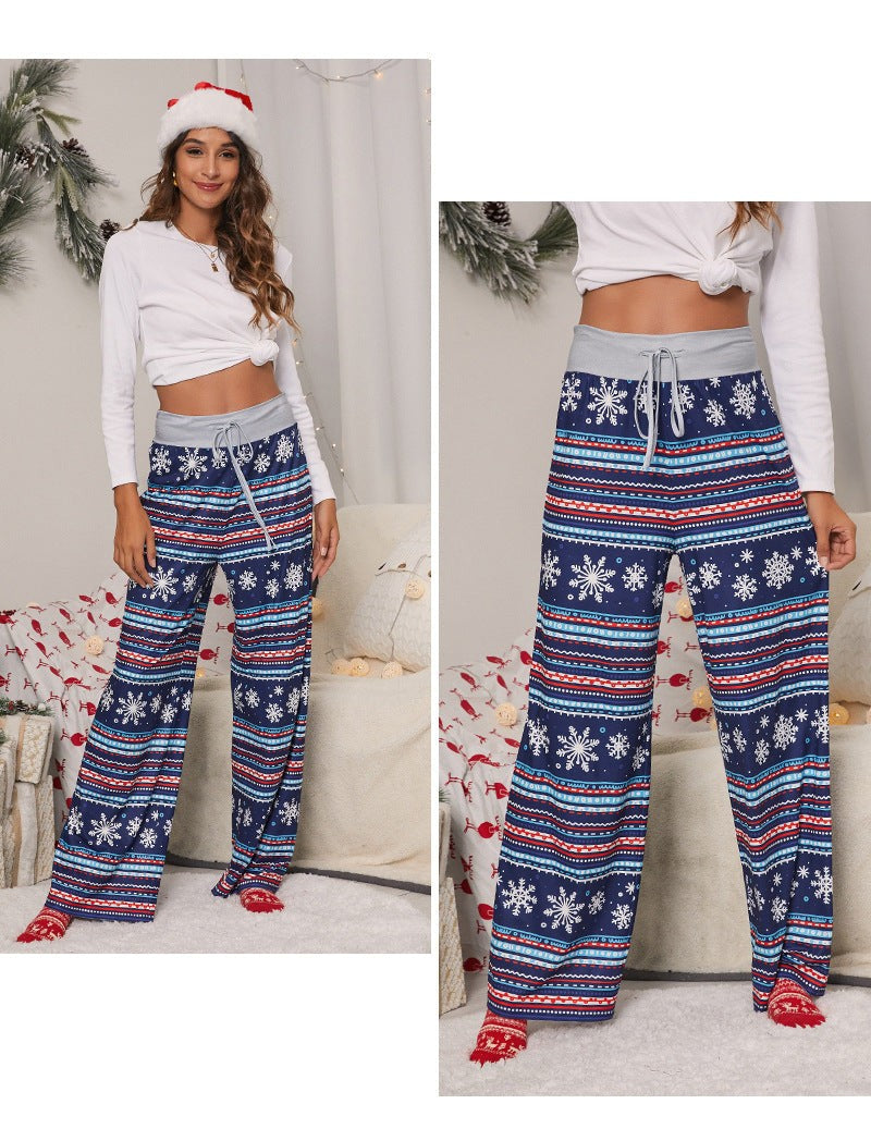 CASUAL TROUSERS LOOSE LACE-UP CHRISTMAS  PANTS-VETEMENTS 