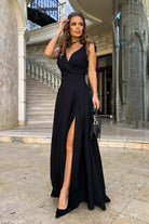 ELEGANT LENGTHENED EVENING DRESS-VETEMENTS 