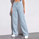 Light-wash high waist wide leg jeans from Langry, perfect for stylish fashion choices