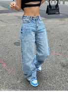 SLIM WAIST LOOSE JEANS-VETEMENTS 