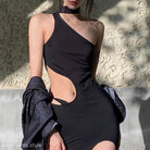 SEXY EXPOSED DRESS-VETEMENTS 