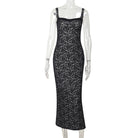 Elegant Fall Maxi Dress featuring a stylish black lace midi dress for exquisite fashion