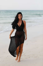 KNITTED BEACH MAXI DRESS-VETEMENTS 