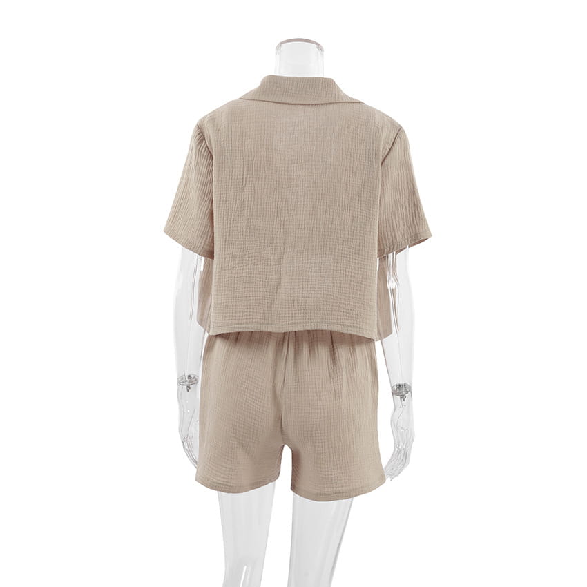 Double Layer Gauze Pajamas - Comfortable Lounge Set for Summer