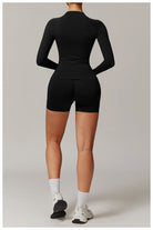 Black athletic long sleeve top from the Running Sport collection, stylish and functional fashion