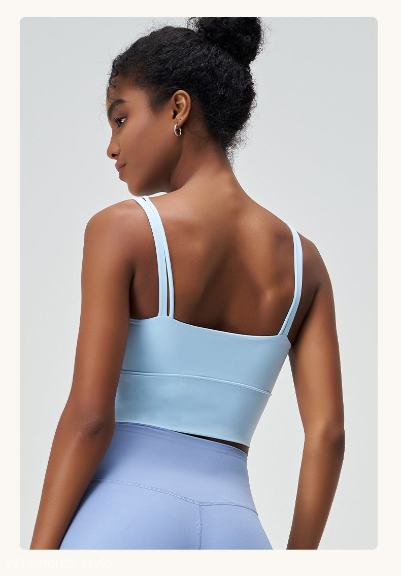 CUTE PLEATED MESH YOGA VEST-VETEMENTS 