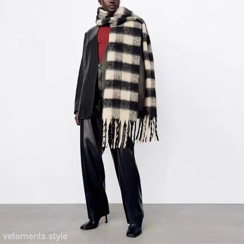 COLOURFUL WOOL SCARF-VETEMENTS 