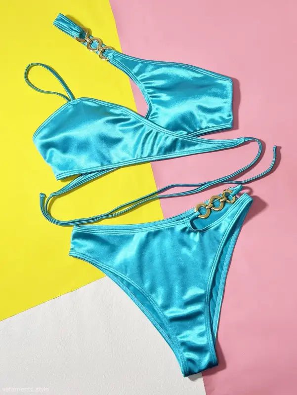 SEXY SPLIT BIKINI SWIMSUIT-VETEMENTS 