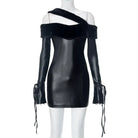 FAUX LEATHER SHEATH DRESS-VETEMENTS 