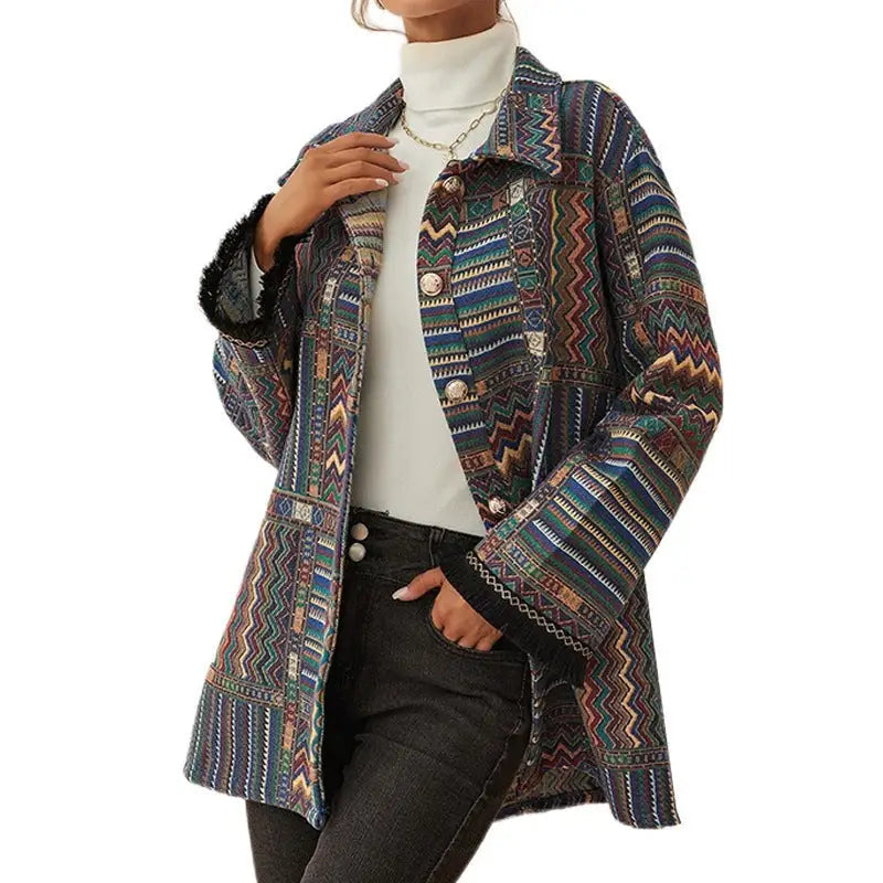 ETHNIC KNITTED COAT-VETEMENTS 