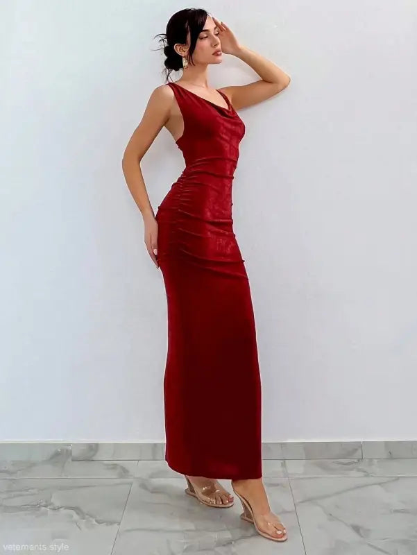 BACKLESS PARTY SLIM FIT SHEATH DRESS-VETEMENTS 