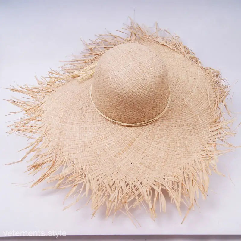 RAFFIA KOREAN SUN HAT-VETEMENTS 