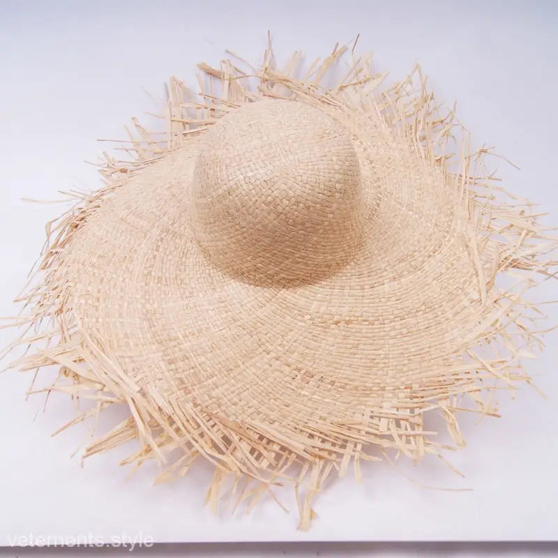 RAFFIA KOREAN SUN HAT-VETEMENTS 