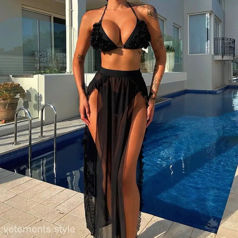 THREE PIECE SET SWIMSUIT-VETEMENTS 