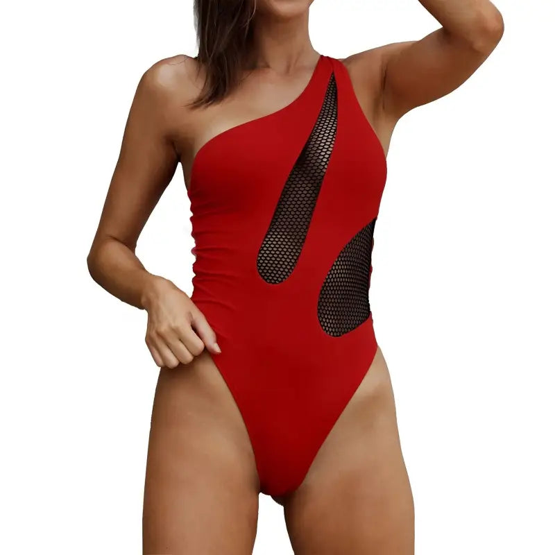 MESH ONE PIECE SWIMSUIT-VETEMENTS 