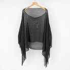 BLOUSE SHAWL TASSEL SCARF-VETEMENTS 