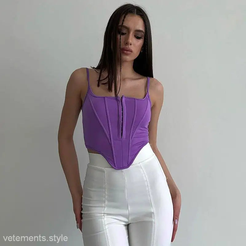 SHORT LACE TIED WAIST CORSET-VETEMENTS 