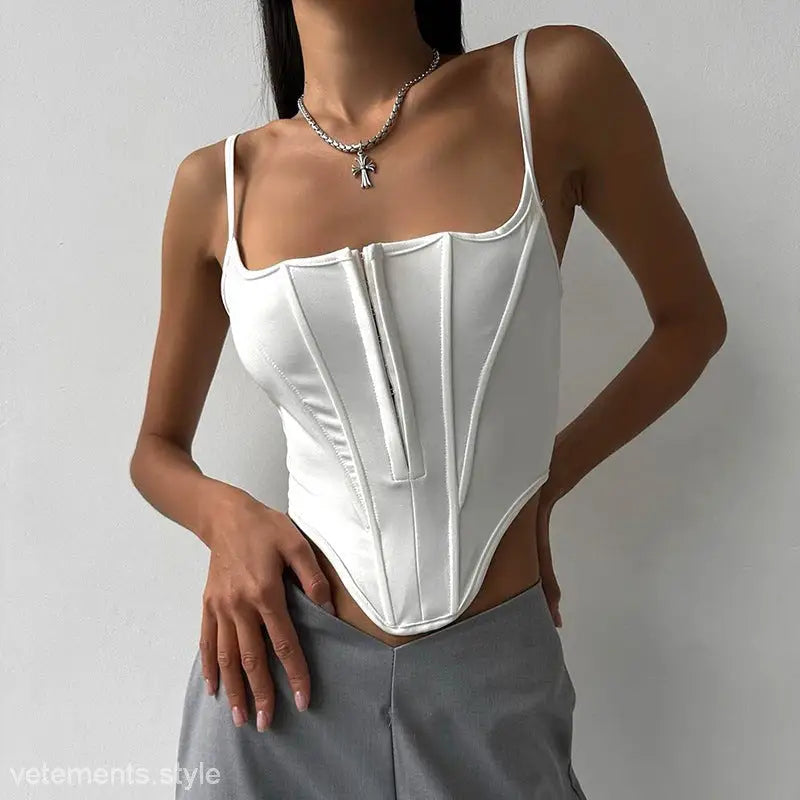 SHORT LACE TIED WAIST CORSET-VETEMENTS 