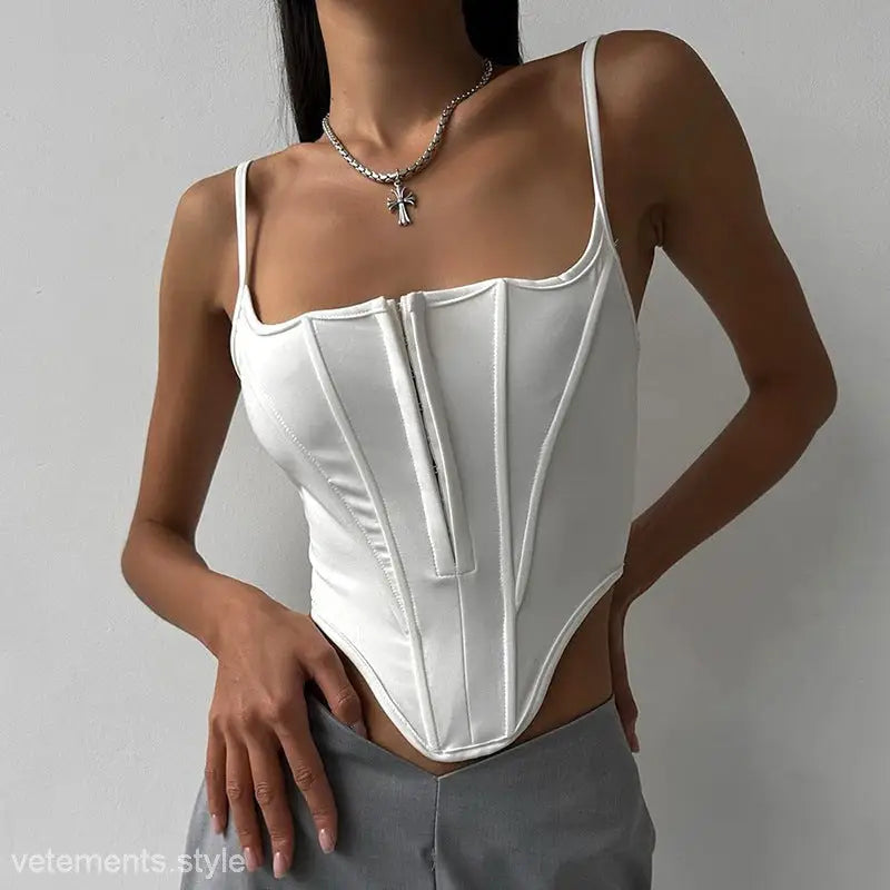 SHORT LACE TIED WAIST CORSET-VETEMENTS 