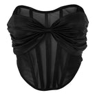 BOW MESH SEXY BANDEAU TOP-VETEMENTS 