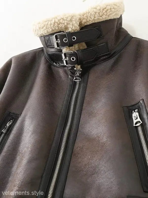 FAUX SHEARLING JACKET-VETEMENTS 