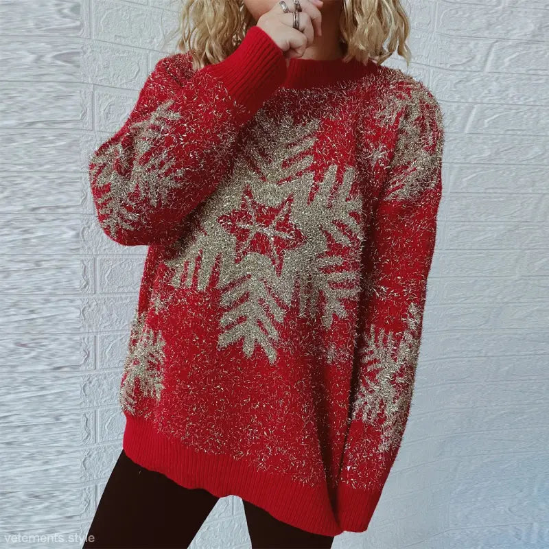 CHRISTMAS SWEATER SNOWFLAKE-VETEMENTS 