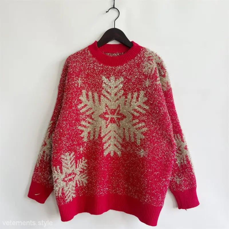 CHRISTMAS SWEATER SNOWFLAKE-VETEMENTS 