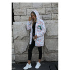 LONG SLEEVE LOOSE SNOWFLAKE PLUSH CHRISTMAS CASUAL JACKET-VETEMENTS 