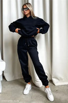 Winter Hooded Fleece Lined Sweater Casual Trousers sets-VETEMENTS 