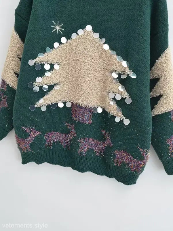 PULLOVER CHRISTMAS DEER HOLIDAY SWEATER-VETEMENTS 