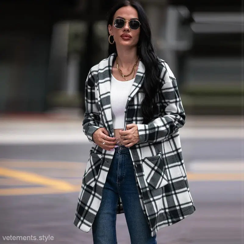 WINTER POCKET PLAID WOOL COAT-VETEMENTS 