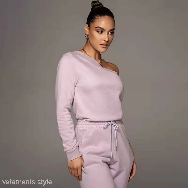 OFF SHOULDER SWEATER SET-VETEMENTS 