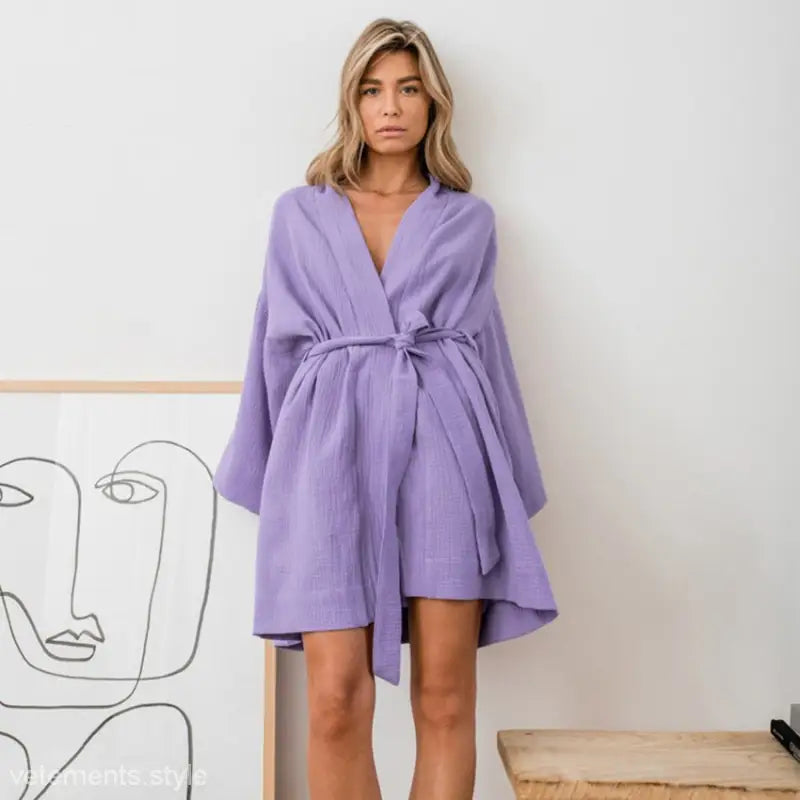 COTTON SKIN FRIENDLY ROBE-VETEMENTS 