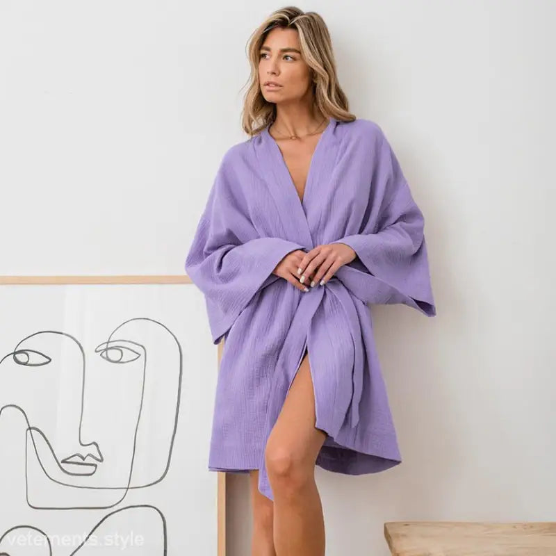 COTTON SKIN FRIENDLY ROBE-VETEMENTS 