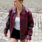 COMFY LEATHER JACKET-VETEMENTS 