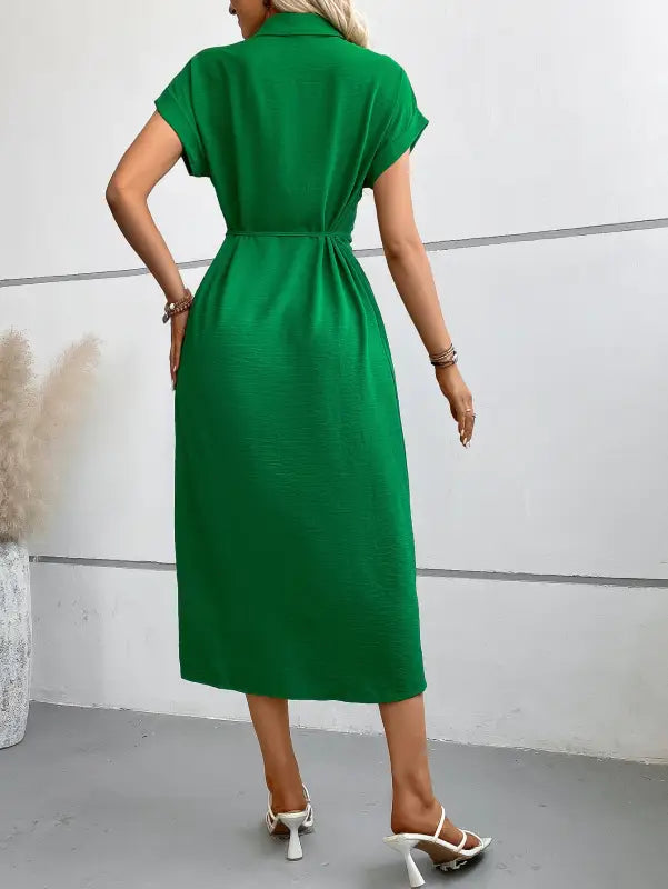 POLO COLLAR MAXI DRESS-VETEMENTS 